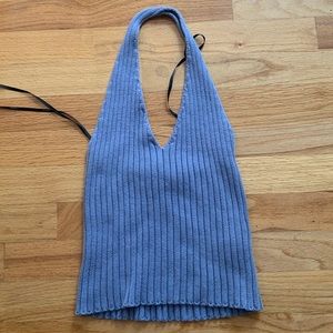 Forever 21 Light Blue/ Grey halter top!